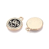 Rack Plating Alloy Enamel Pendants ENAM-N070-01C-01G-02-2