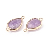 Natural Amethyst Links connectors G-L514-015D-2