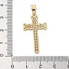 Brass Micro Micro Pave Clear Cubic Zirconia Pendants KK-A212-01D-G-3