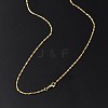 1.5mm Rack Plating Brass Singapore Chain Necklaces for Women Men MAK-L044-28G-3