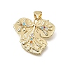 Brass Micro Pave Colorful Cubic Zirconia Pendants CU-E002-10G-1