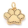 Real 18K Gold Plated Brass Micro Pave Cubic Zirconia Charms ZIRC-L100-085G-03-3