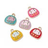 Alloy Enamel Pendants ENAM-H039-04G-1