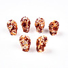 Spray Painted Resin Beads Strands RESI-N041-01B-1