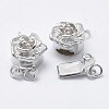 925 Sterling Silver Box Clasps STER-F037-010P-4