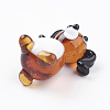 Handmade Lampwork Puppy Home Display Decorations LAMP-J084-06-4