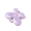 Opaque Acrylic Imitation Pearl Beads Pendants PALLOY-JF04293-5