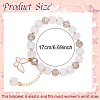 Alloy Enamel Butterfly Charm Bracelets BJEW-YW00009-2