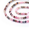 Natural Multicolor Tourmaline Beads Strands X-G-F619-20B-3mm-3