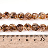 Handmade Gold Foil Glass Beads Strands FOIL-N029-04D-4