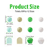 88Pcs 12 Style Silicone Beads SIL-TA0001-21-4