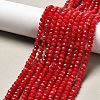 Dyed Natural Malaysia Jade Rondelle Beads Strands G-E316-2x4mm-25-1