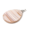 Natural White Shell Mother of Pearl Shell Big Pendants SSHEL-L008-40P-2
