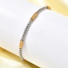 304 Stainless Steel Box Chain Bracelets for Women BJEW-C091-03C-GP-3