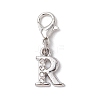 26Pcs Letter A~Z Alloy Rhinestone Pendant Decorations HJEW-JM02651-3