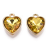 Faceted Glass Rhinestone Pendants GLAA-I051-B13-3