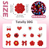 30g Luminous Opaque Resin Cabochons CRES-TA0001-55C-2
