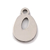 Non-Tarnish 201 Stainless Steel Charms STAS-U016-01P-O-1