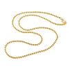 1.5mm Rack Plating Brass Ball Chain Necklaces for Women Men MAK-L044-63G-1