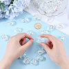 60Pcs UV Plating Transparent Acrylic Beads PACR-SP0001-01-3
