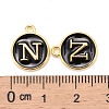 Golden Plated Alloy Charms LS-ENAM-S118-02N-3