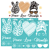 Mother's Day Self-Adhesive Silk Screen Printing Stencil DIY-WH0338-319-1