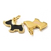 Brass Enamel Charms X-KK-E093-01G-02-2