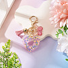 Heart with Butterfly Resin Keychains KEYC-TADJ0001-01A-3