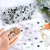 300Pcs 5 Colors Transparent Glass Beads GLAA-SC0002-42B-3