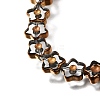 Electroplated Transparent Glass Beads Strands GL-CBA98F0-09B-2