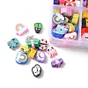 160Pcs 8 Style Handmade Polymer Clay Beads CLAY-YW0001-72-3