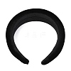 Flocking Cloth Sponge Thick Hairbands OHAR-O018-04B-1