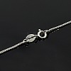 Rhodium Plated 925 Sterling Silver Necklaces STER-M034-40A-3