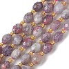 Natural Lepidolite Beads Strands G-F809-A43-01-2