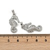Brass Micro Pave Cubic Zirconia Pendants KK-C093-14P-3