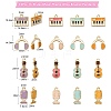 32Pcs 16 Styles Music Theme Alloy Enamel Pendants ENAM-CJ0002-64-2