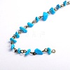 Handmade Synthetical Howlite Chips Beads Chains for Necklaces Bracelets Making X-AJEW-JB00044-07-1