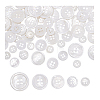 100Pcs 5 Styles 4-Hole Shell Buttons BUTT-PH0001-43-7