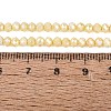 Anti-Tarnish Dyed Rondelle Glass Beads Strands EGLA-T021-3mm-17-10-4