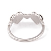 304 Stainless Steel Heart Finger Ring for Women RJEW-C086-10-P-3