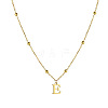Stainless Steel Initial Pendant Necklaces for Women FS-WG8123A-16-2