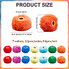 84Pcs 7 Colors Imitation Rabbit Hair European Beads FIND-PH0027-67-2