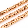 Electroplated Non-magnetic Synthetic Hematite Beads Strands G-F682-09-2