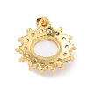 Brass Micro Pave Cubic Zirconia Pendants KK-B059-45G-C-2