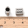 Oval with Constellation 304 Stainless Steel Beads STAS-E215-05AS-12-3