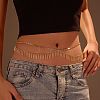 Alloy Tassel Double Layer Waist Belly Chains for Women FS-WG82127-01-1