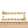 304 Stainless Steel Round Tassel Stud Earrings LS-EJEW-D330-02G-3