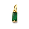 Brass Pave Cubic Zirconia Charms KK-F894-13G-03-1
