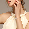 4Pcs Brass Micro Pave Clear Cubic Zirconia Spring Gate Rings KK-SC0006-37-5