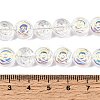 Electroplate Baking Paint Transparent Glass Beads Strands GL-CBA2ED2-05E-4
